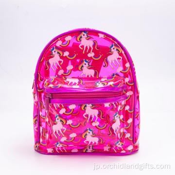 ピンクの子供用プリントされた小さなバッグ